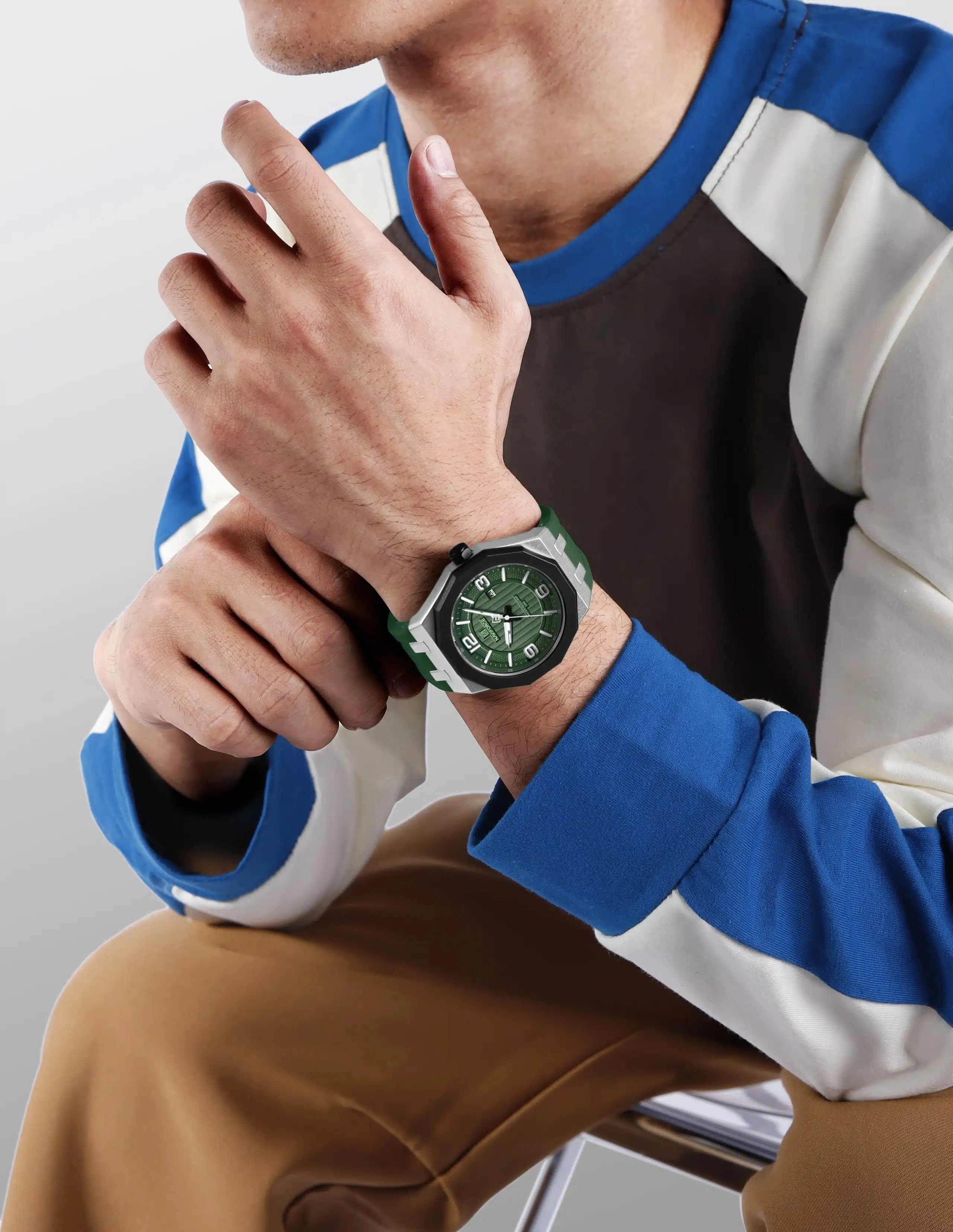 Naviforce Watch For Men NF8079 S-GN-GN