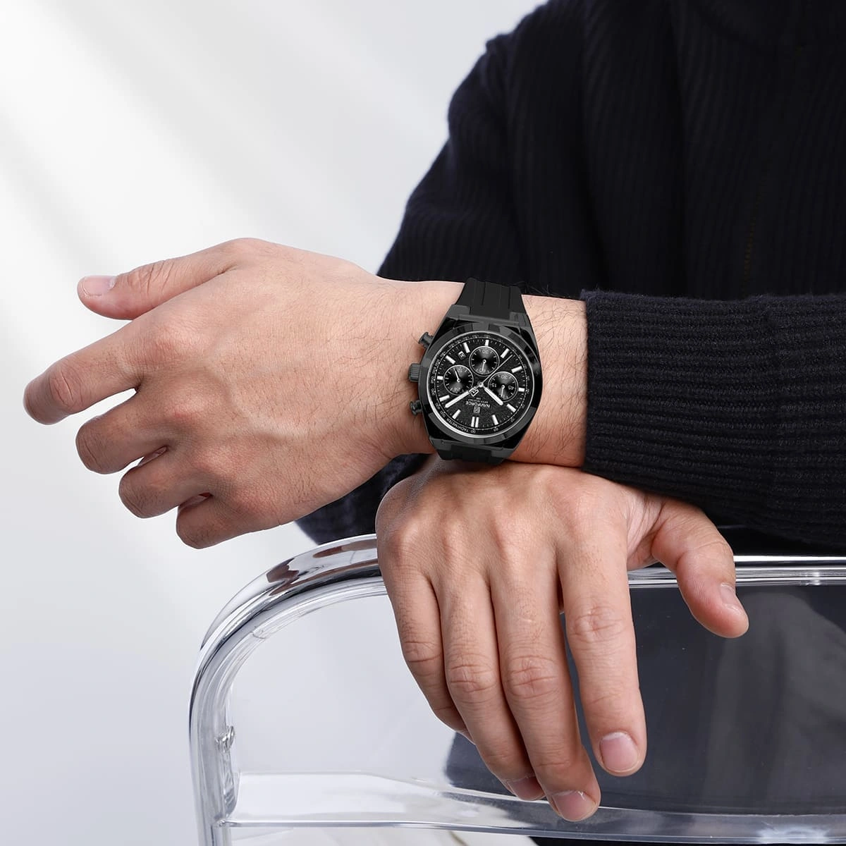 Naviforce Watch For Men NF8080-B-B-B