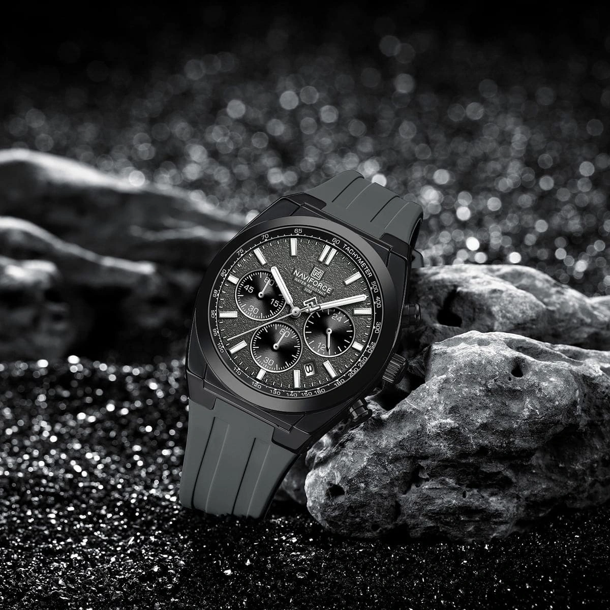 Naviforce Watch For Men NF8080-B-GY-GY