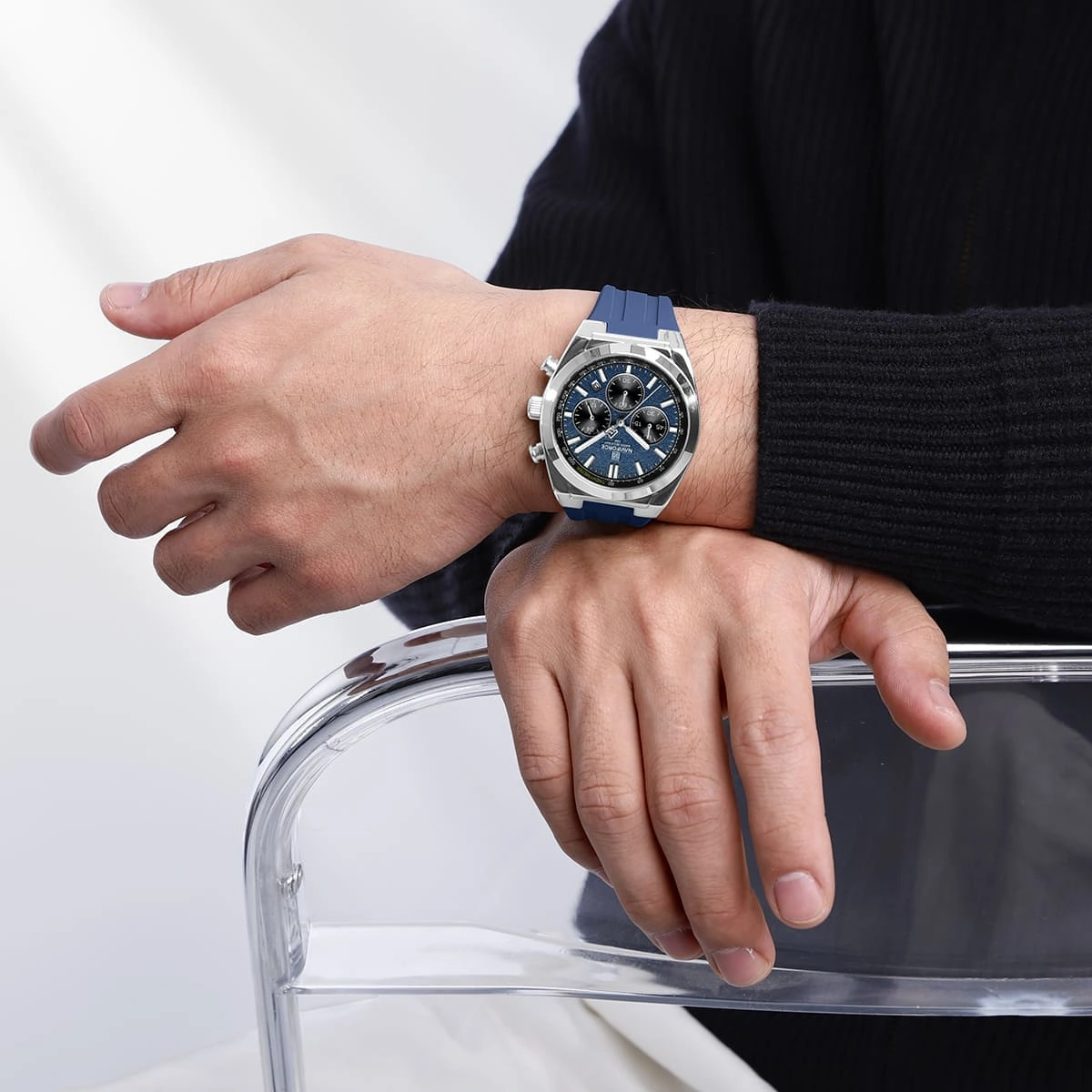 Naviforce Watch For Men NF8080-S-BE-BE