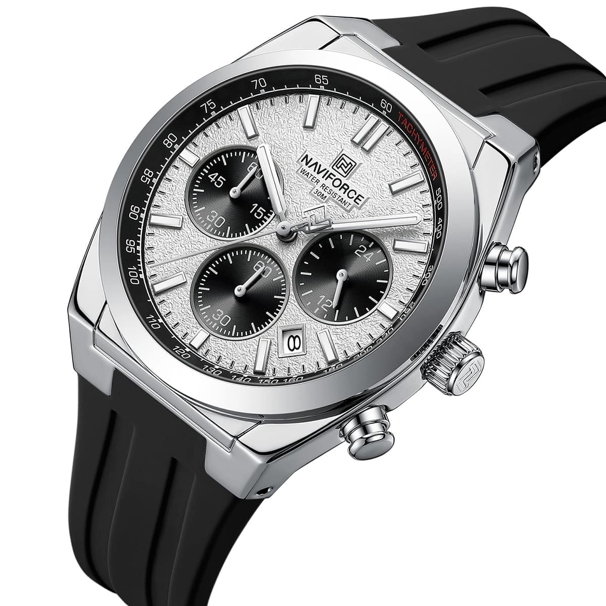 Naviforce Watch For Men NF8080-S-W-B
