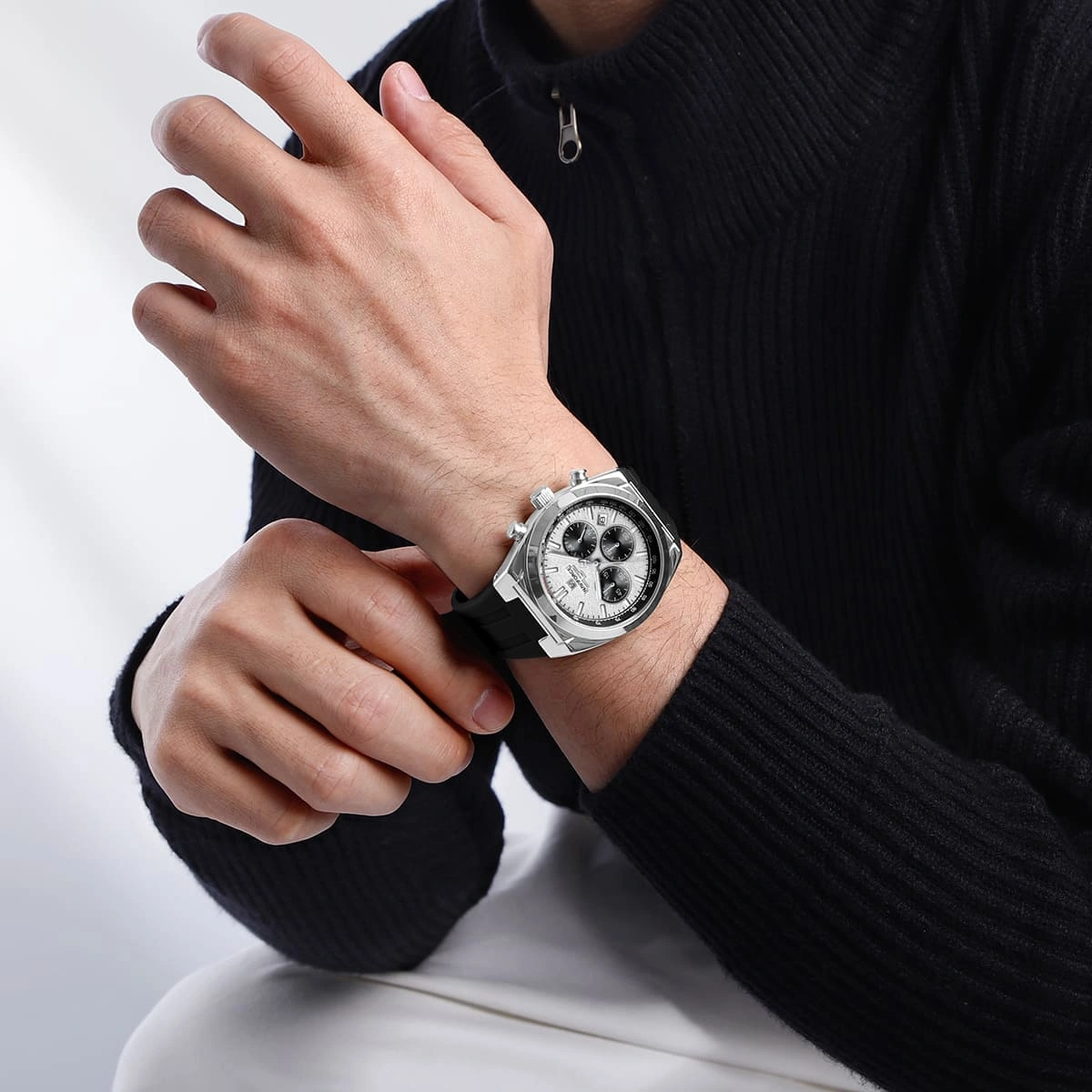 Naviforce Watch For Men NF8080-S-W-B