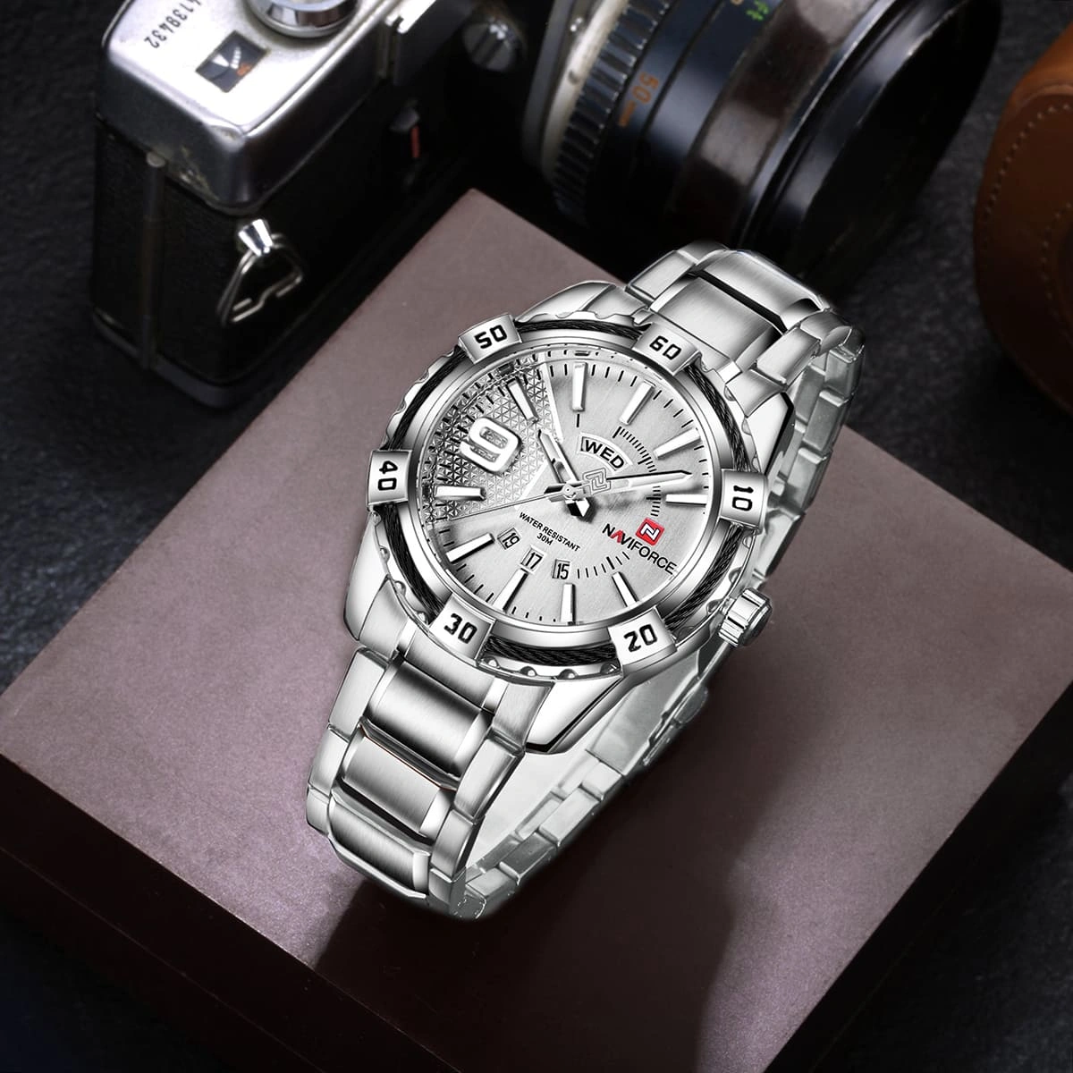 Naviforce Watch For Men NF9117S-S-W