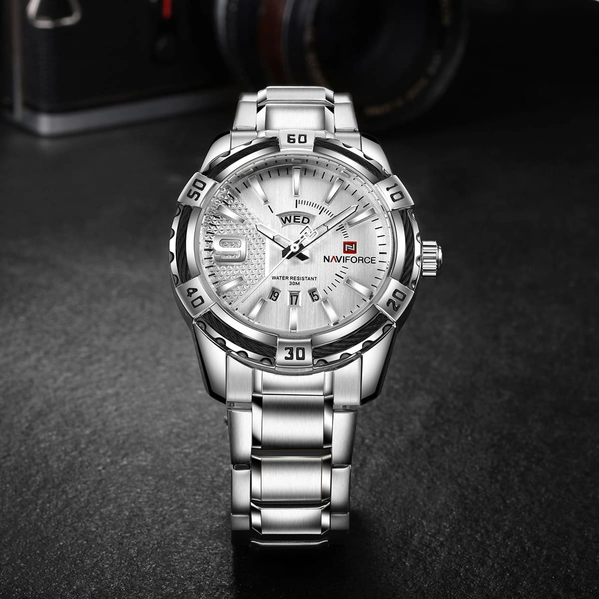 Naviforce Watch For Men NF9117S-S-W