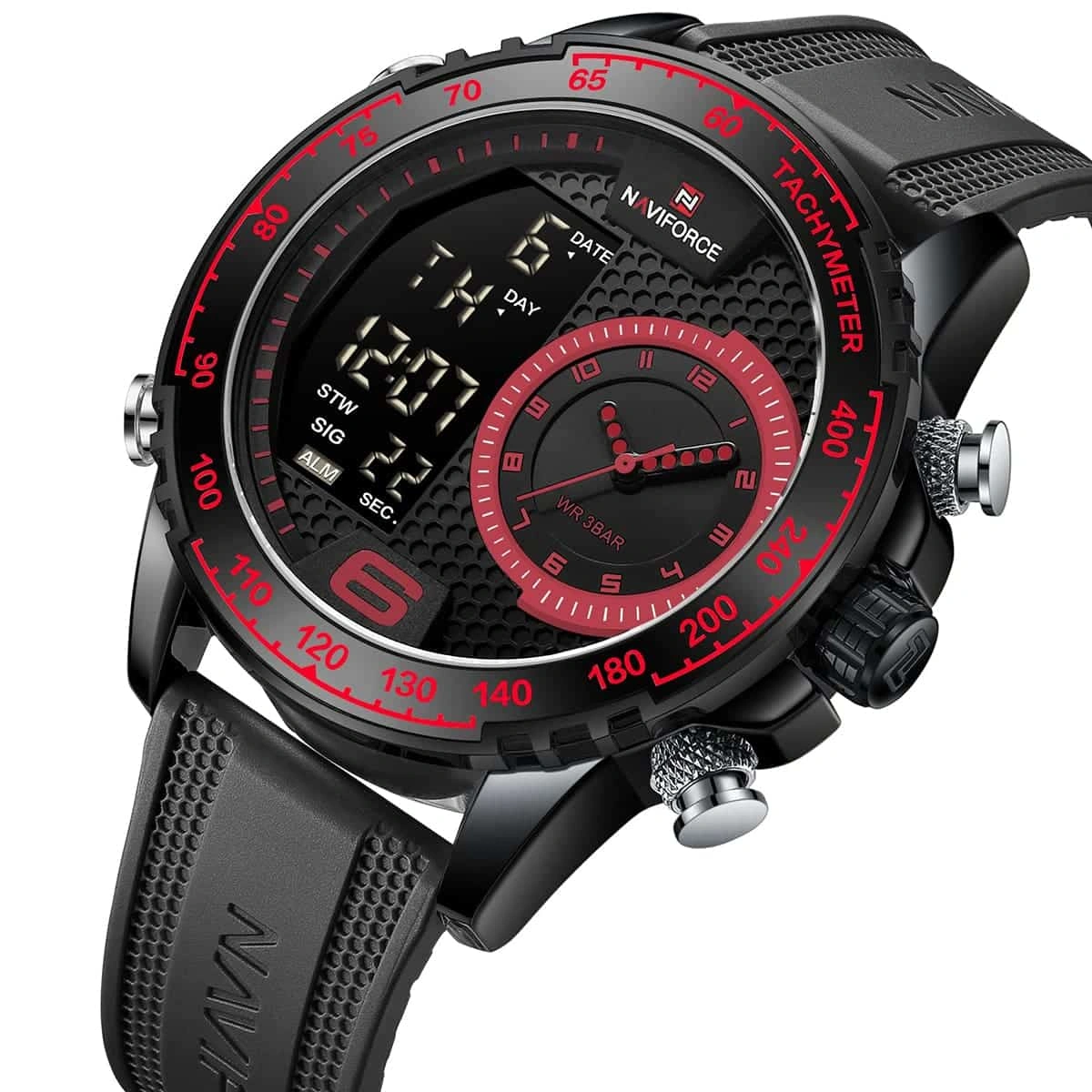 Naviforce Watch For Men NF9199T-B-R-B