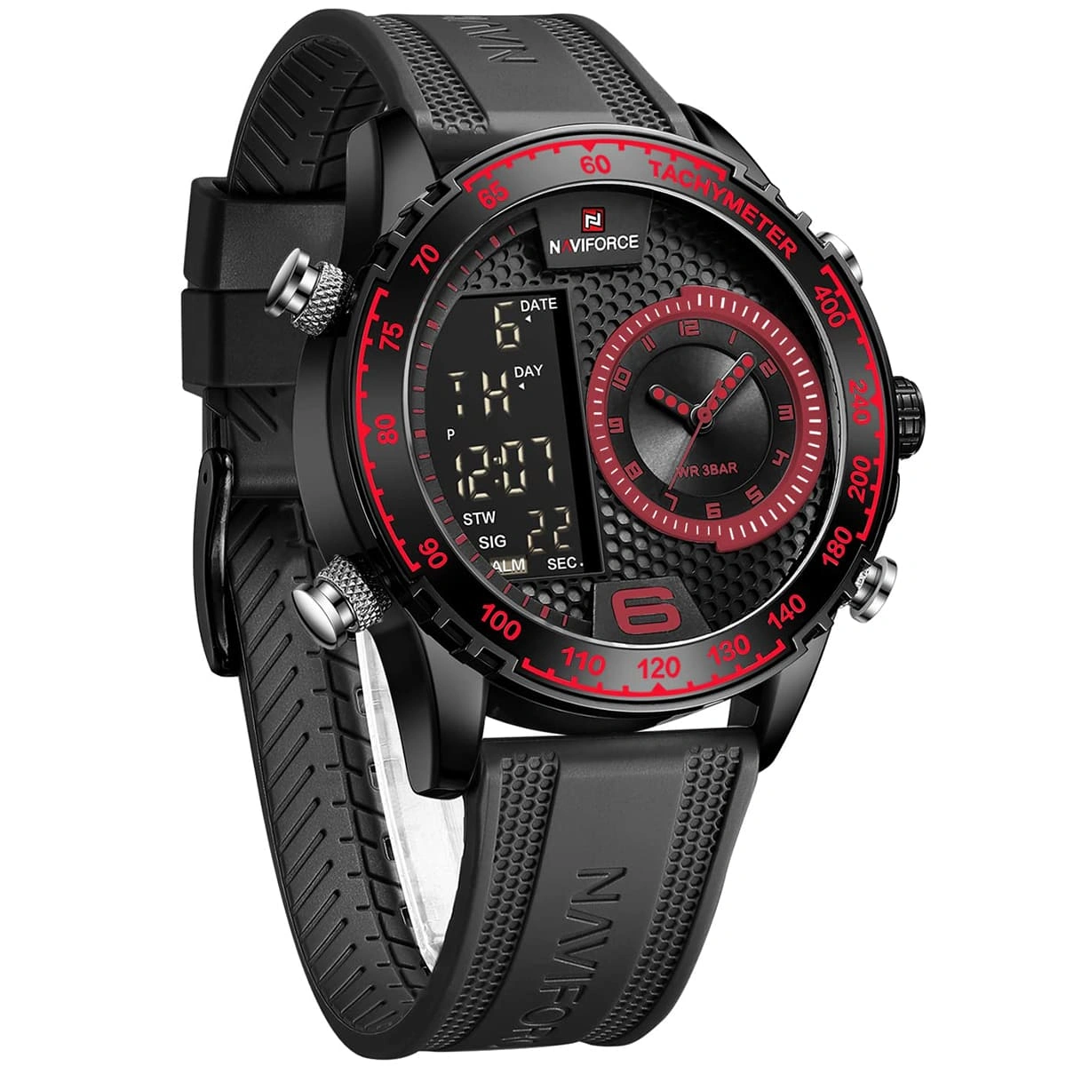 Naviforce Watch For Men NF9199T-B-R-B