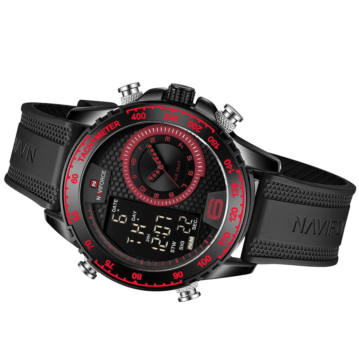 Naviforce Watch For Men NF9199T-B-R-B