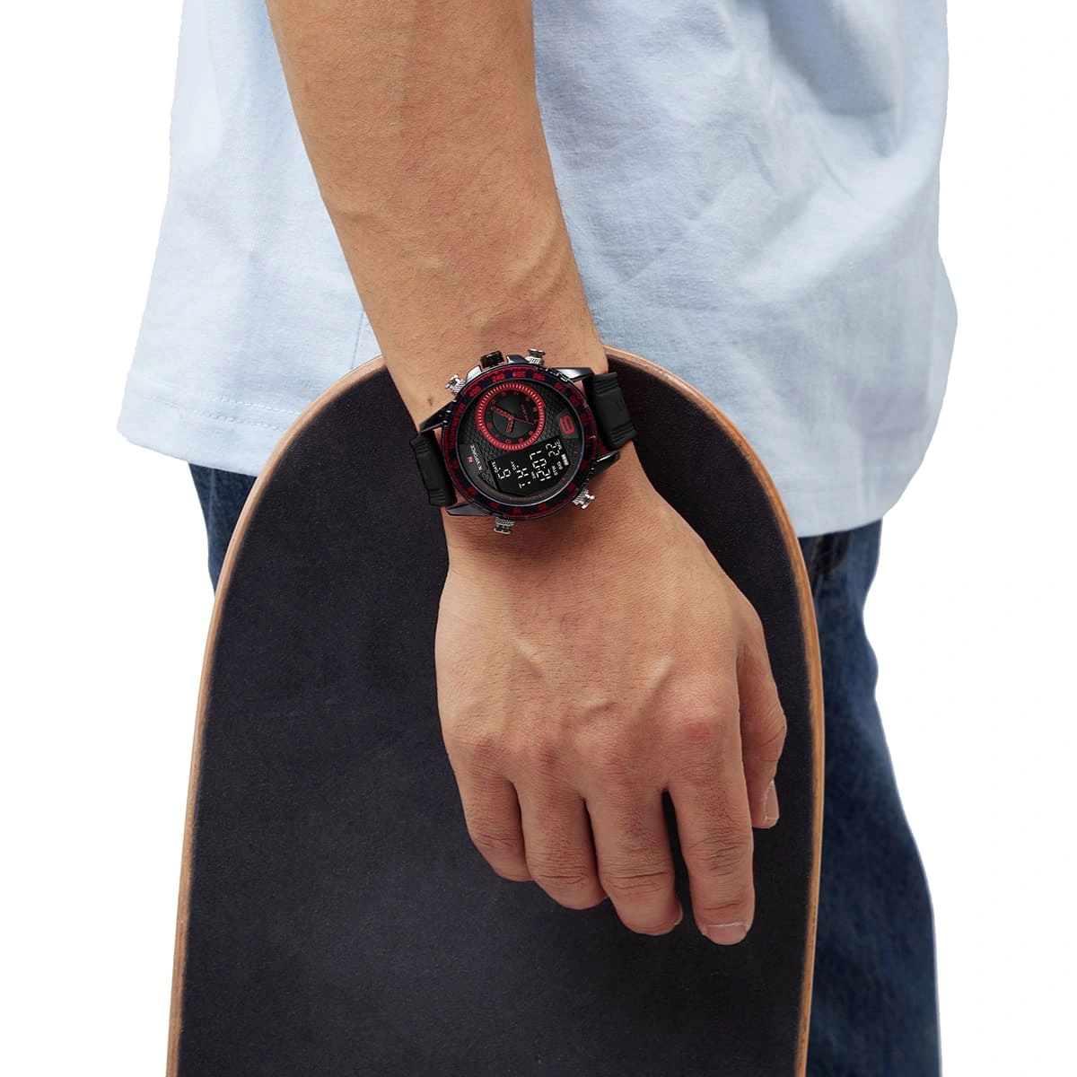 Naviforce Watch For Men NF9199T-B-R-B