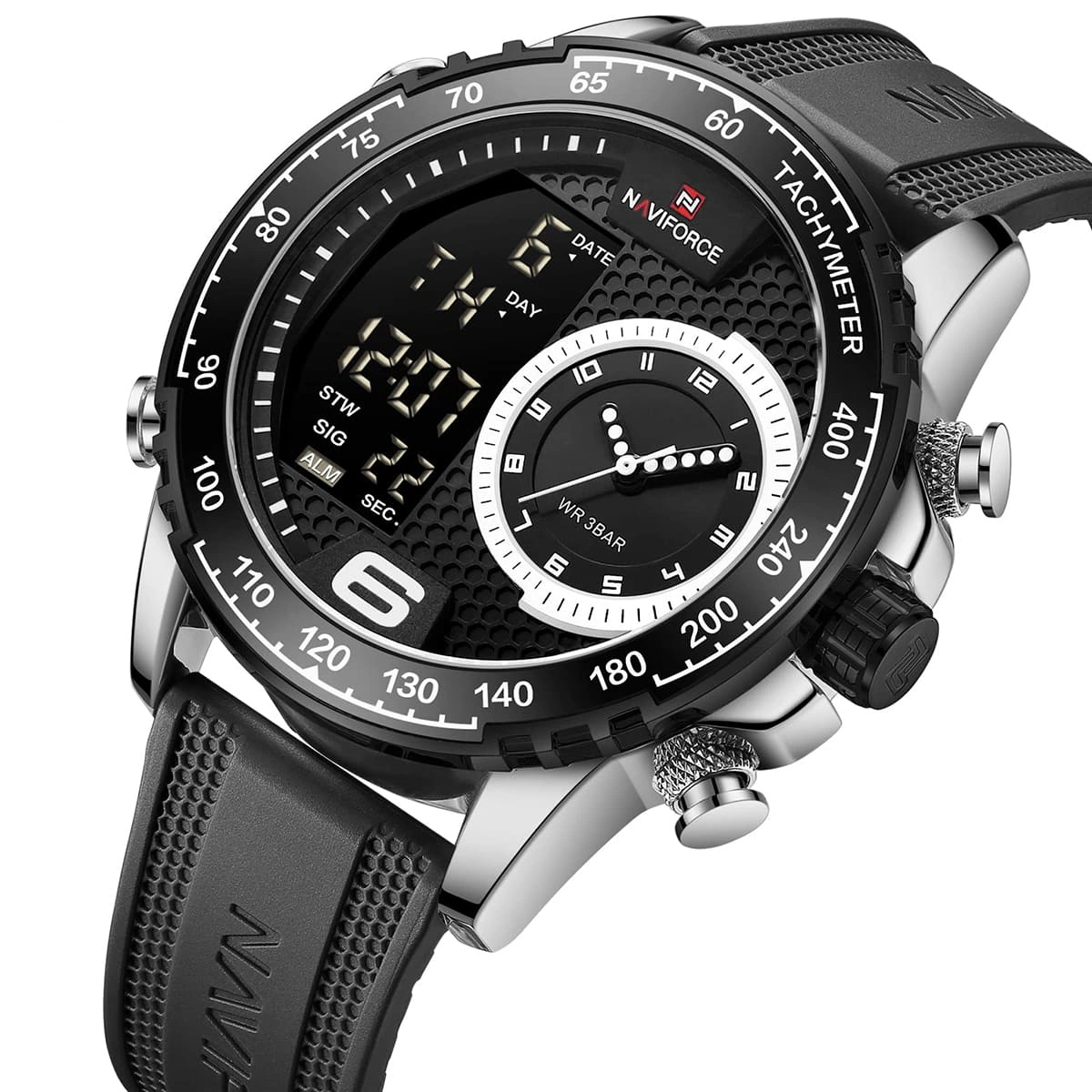 Naviforce Watch For Men NF9199T-S-W-B