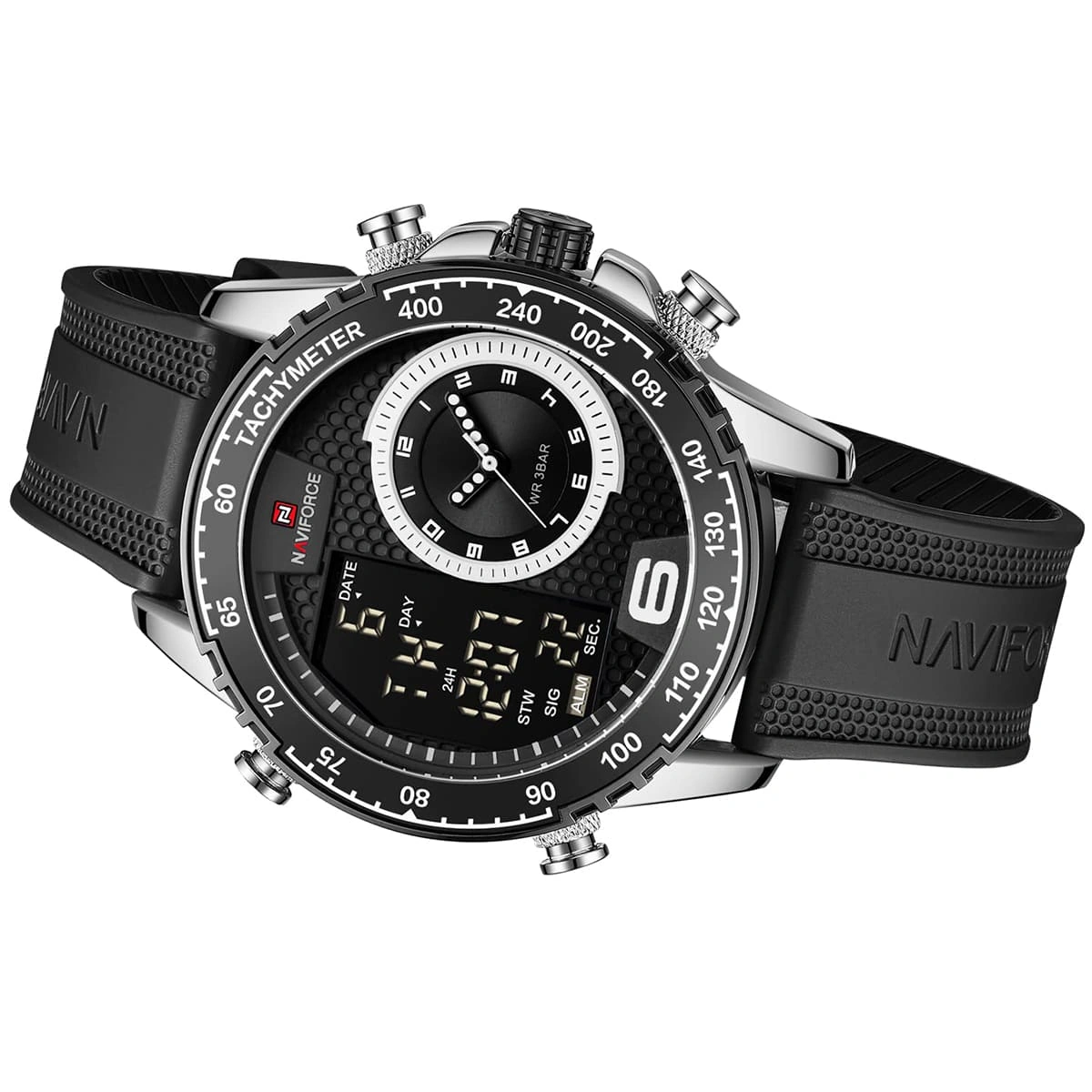 Naviforce Watch For Men NF9199T-S-W-B