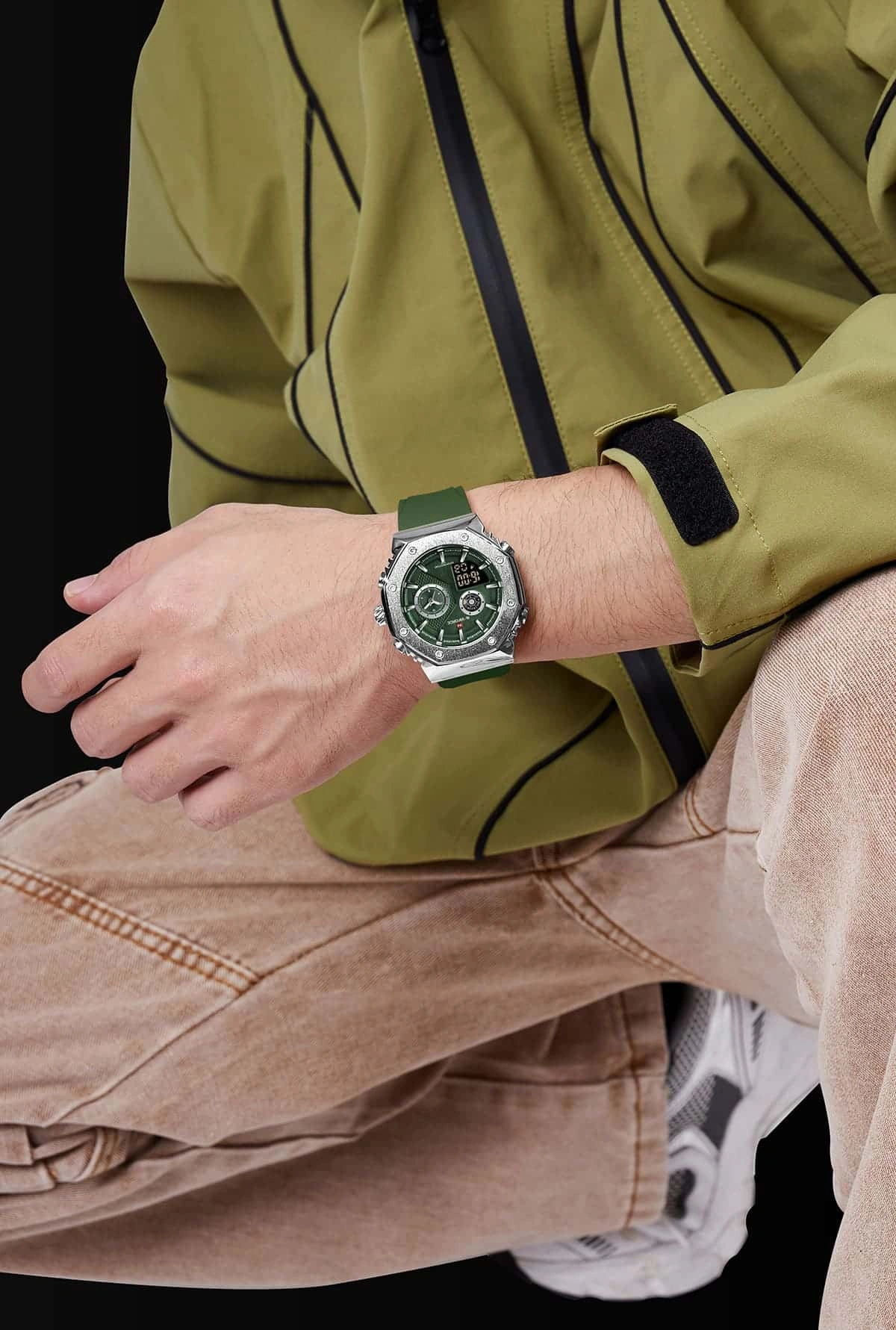 Naviforce Watch For Men NF9216T-S-GN-GN