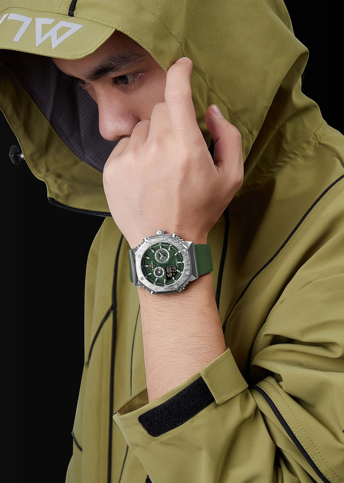 Naviforce Watch For Men NF9216T-S-GN-GN