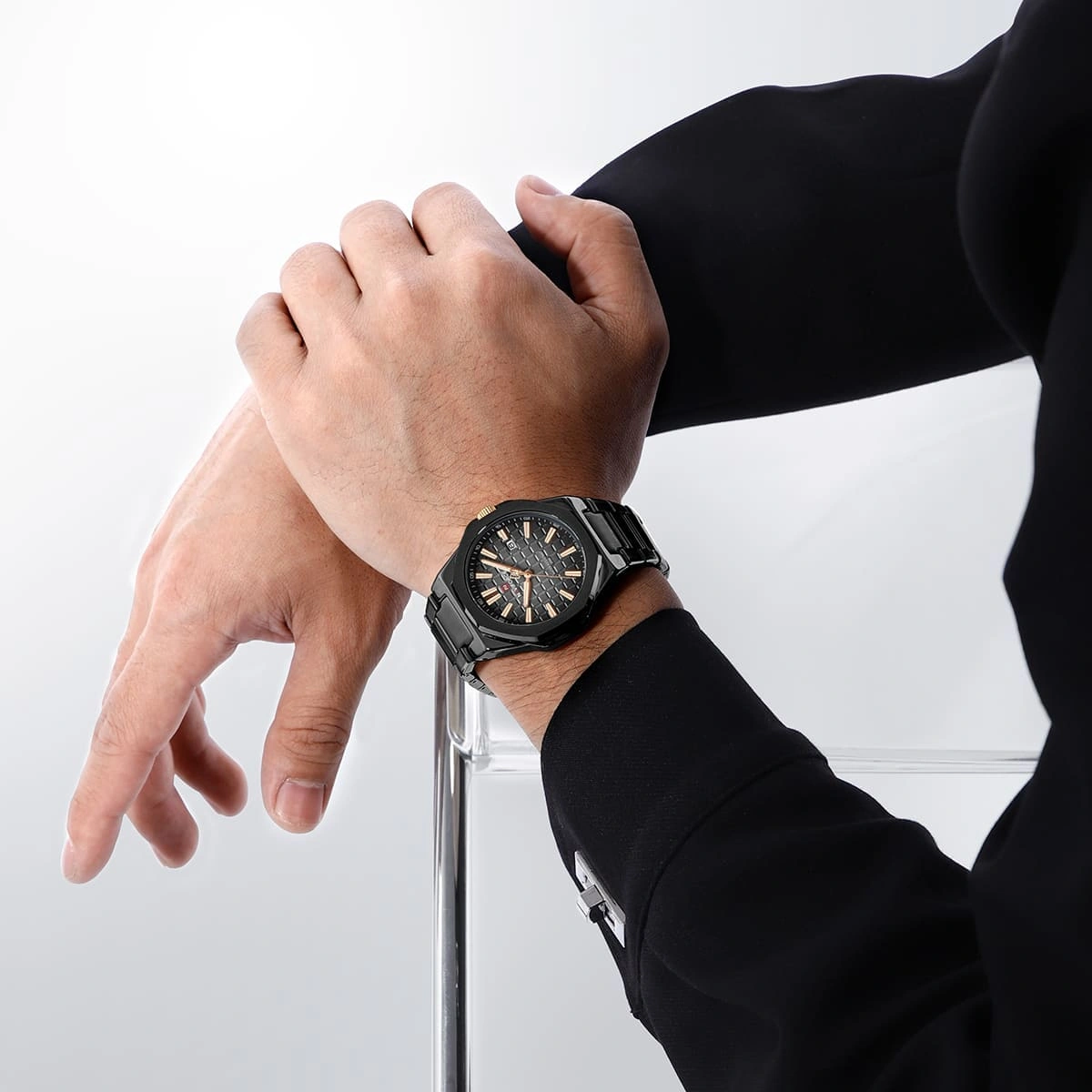 Naviforce Watch For Men NF9258-B-RG-B