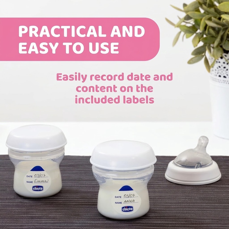  Chicco Breast milk container set 4 pcs (150ml) NATURAL FEELING