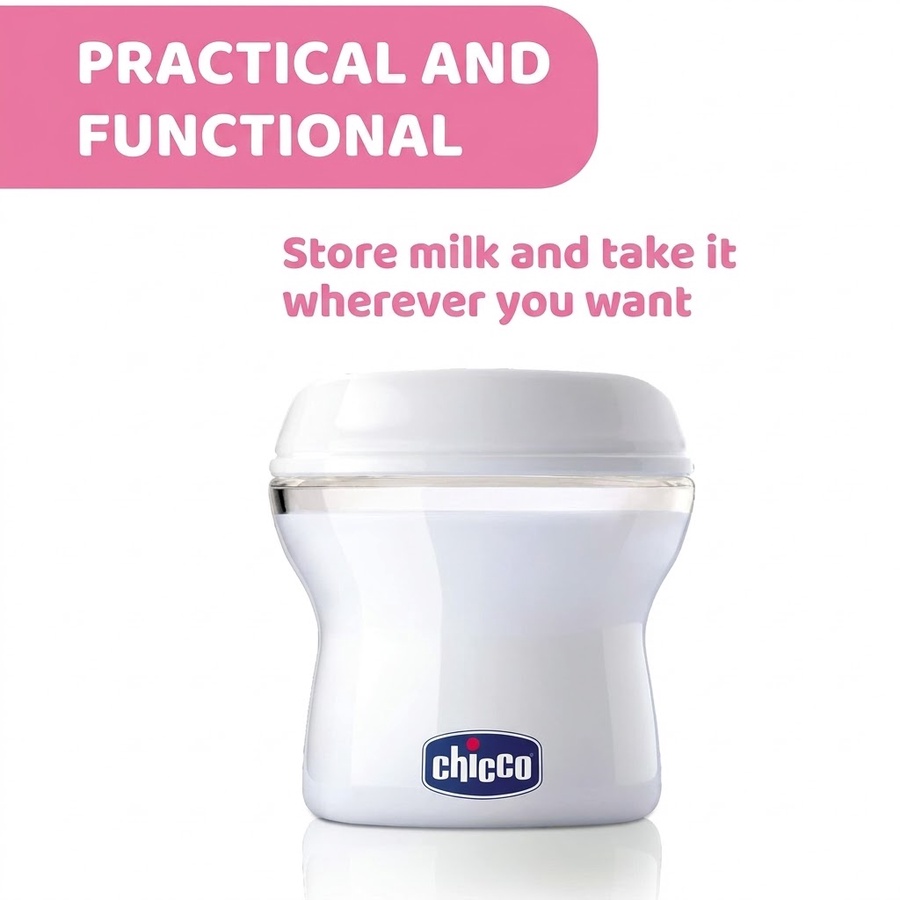  Chicco Breast milk container set 4 pcs (150ml) NATURAL FEELING