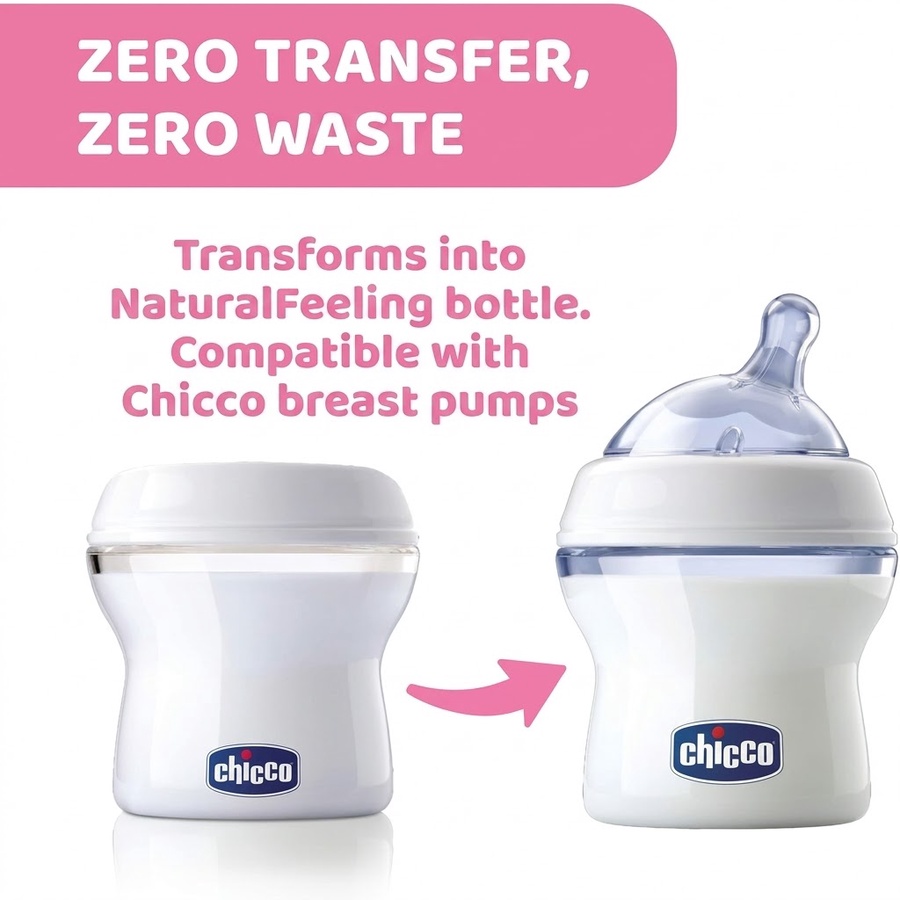  Chicco Breast milk container set 4 pcs (150ml) NATURAL FEELING