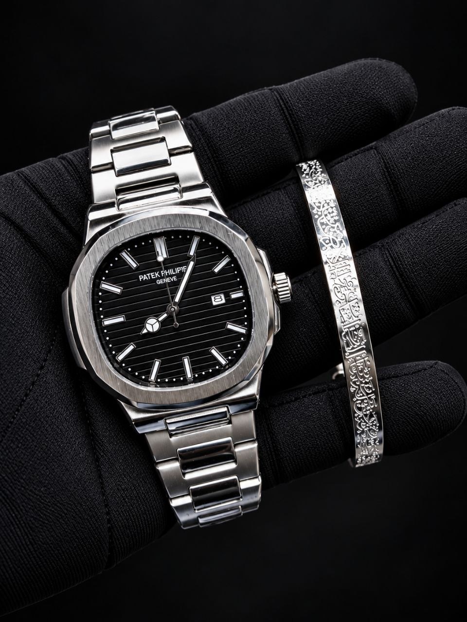 Patek Phillip Watch & Ayat Al Kursi Bracelet
