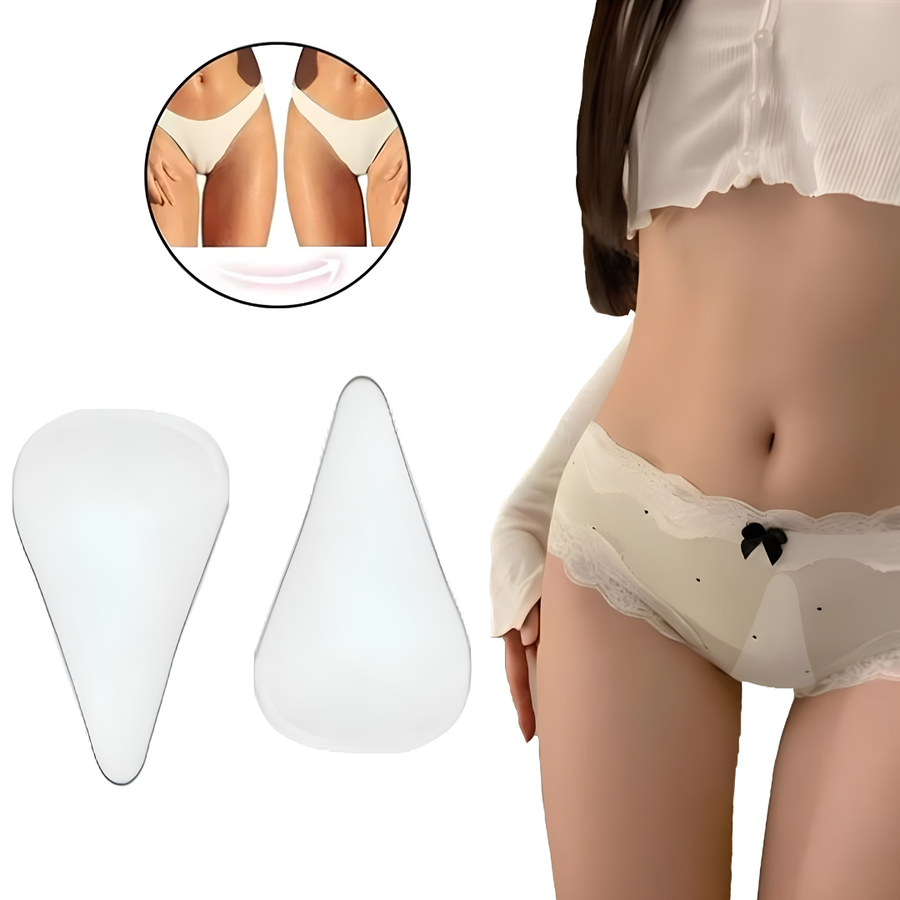 Women's Silicone Anti-Visibility Pad, Self-Adhesive Seamless Triangle Area Cover for Leggings, Yoga Pants, Swimsuits and Sportswear, Waterproof, Reusable and Invisible Design, 1