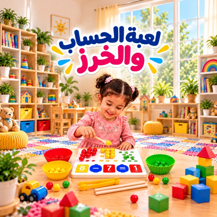 لعبة الحساب والخرز التعليمية للأطفال | ألعاب تنمية المهارات والعد