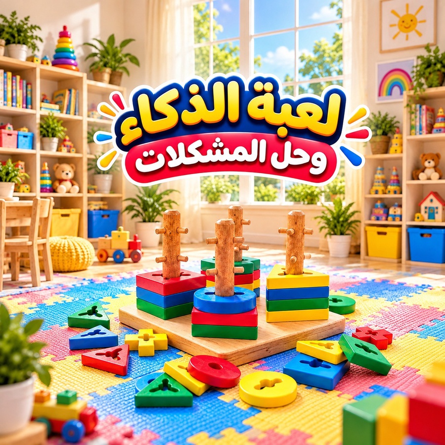 لعبة حل المشكلات الملونة