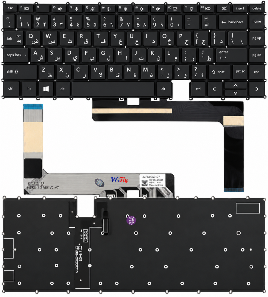 HP Laptop Keyboard for HP EliteBook X360 1030 G7 1030 G8 1040 G7 1040 G8 US Version Keyboard with Backlight