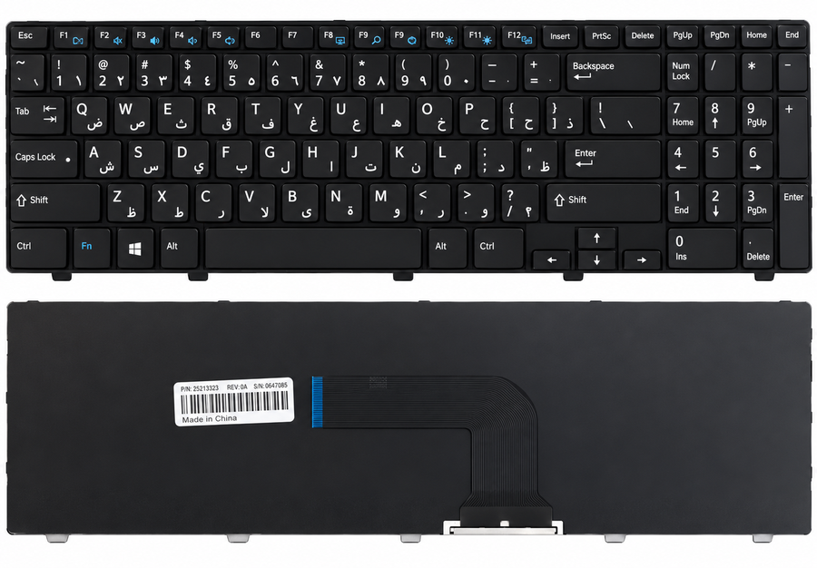 Dell Laptop Keyboard for Dell Inspiron 15 (3521) 15 (3537) 15R (5521) 15R (5537) Latitude 3540 Vostro 2521