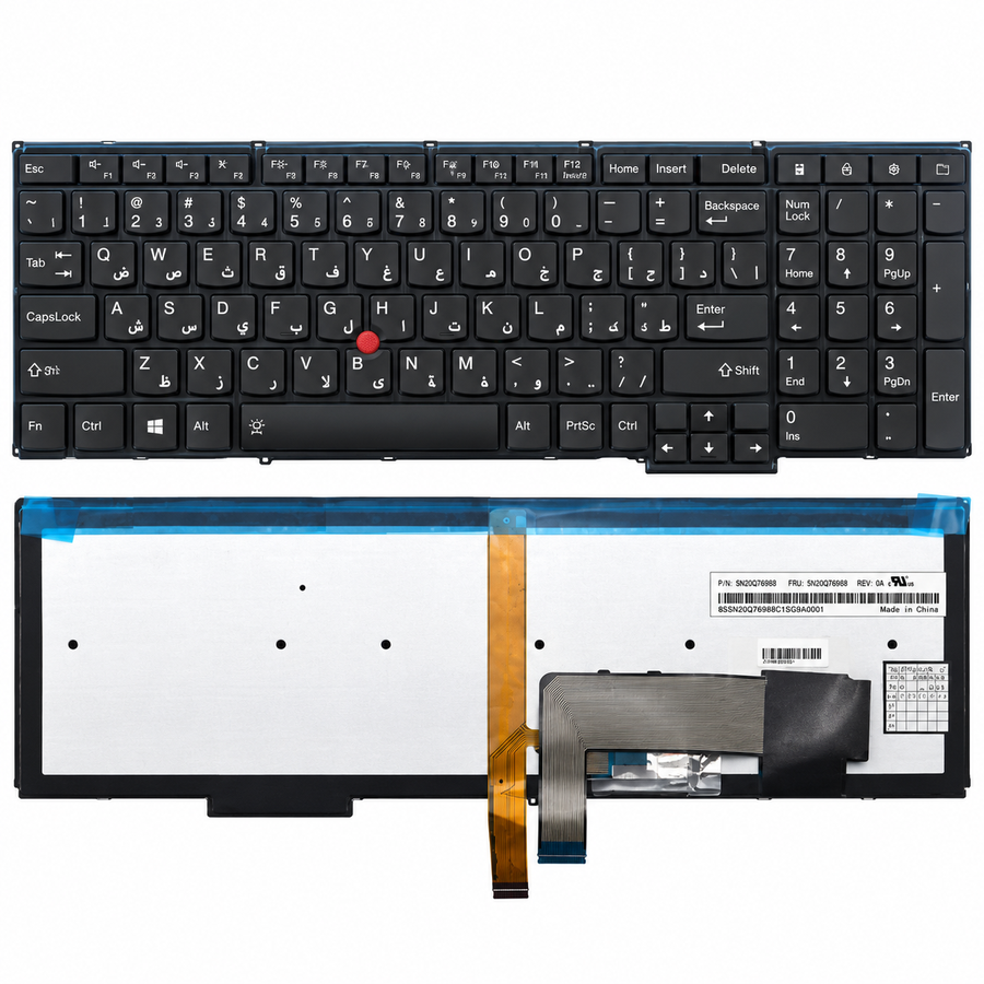 Lenovo Laptop Keyboard for Lenovo ThinkPad T540 T540P T550 T560 P50S L540 L560 L570 W540 W541 W550S E540 E531 US QWERTY Layout with Trackpoint