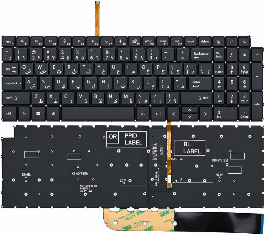 Dell laptop keyboard for Inspiron 15 3510 3511 3515 5510 5515 5518, inspiron 16 7610 & Vostro 15 3510 3515 3520 3525 7510 Series Laptop with Backlit US Layout