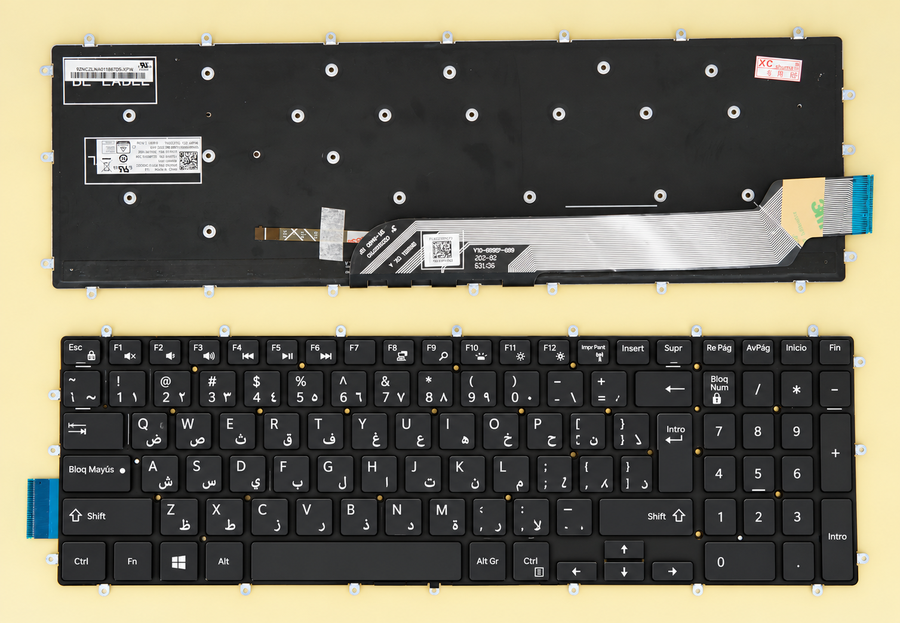 Dell laptop Keyboard for Dell G3 3579 3500 3779, Inspiron 3593 7567 7577 5565 5567 5570, G7 7590, G5 5587 5590/ Vostro5568 Arabic & English