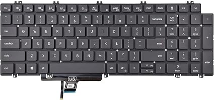 Laptop Keyboard Compatible for Dell Latitude 5520 5521 5530 Precision 3560 3561