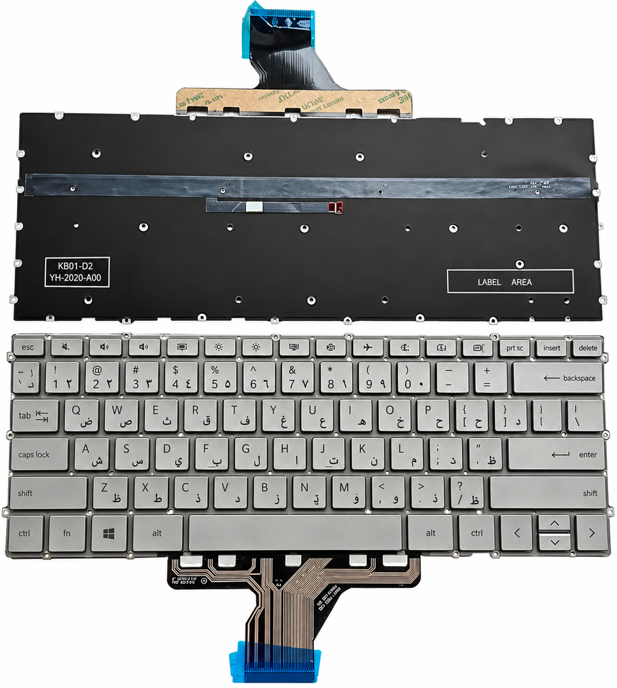 HP laptop Keyboard for HP Envy X360 13-AY 13-BA 13T-BA 13-BD US Silver color