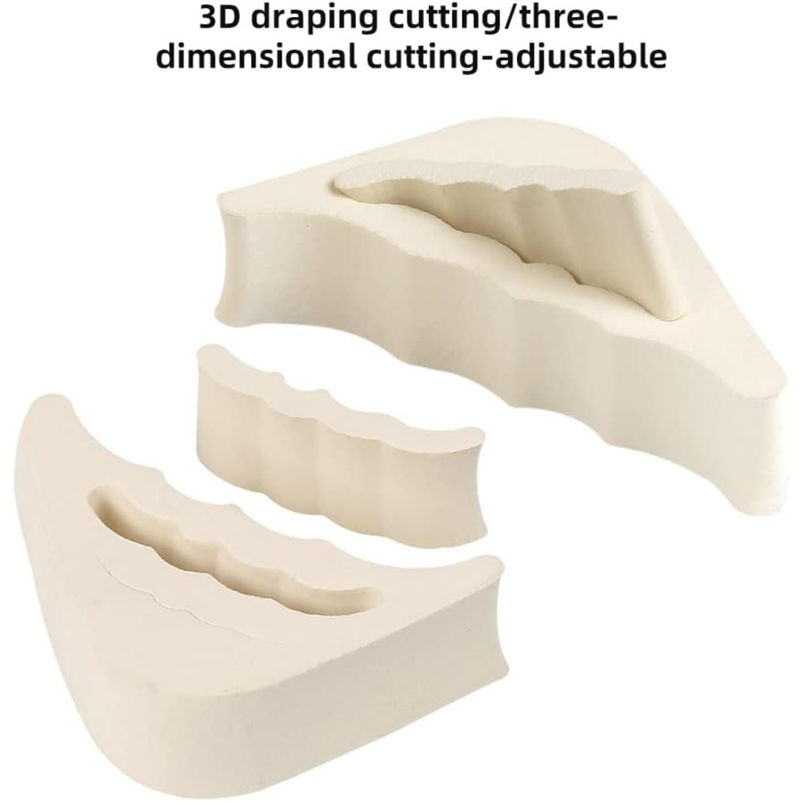 4 Pcs Beige EVA Toe Filler Inserts for Shoes Too Big, Soft Adjustable Toe Cushions for Women and Men, Removable Half Inserts for High Heels, Sneakers, Flats, Boots and Dress Shoes