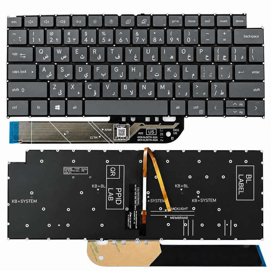 Dell laptop Keyboard for Dell Inspiron 13 5310 14 7415 7420 7425 2-in-1 14 Pro 5431 5410 5415 5418 16 Pro 5620 5625 5630, Latitude 3320 3420, Vostro 13 5310 5320 5410 5415 (with Backlit)