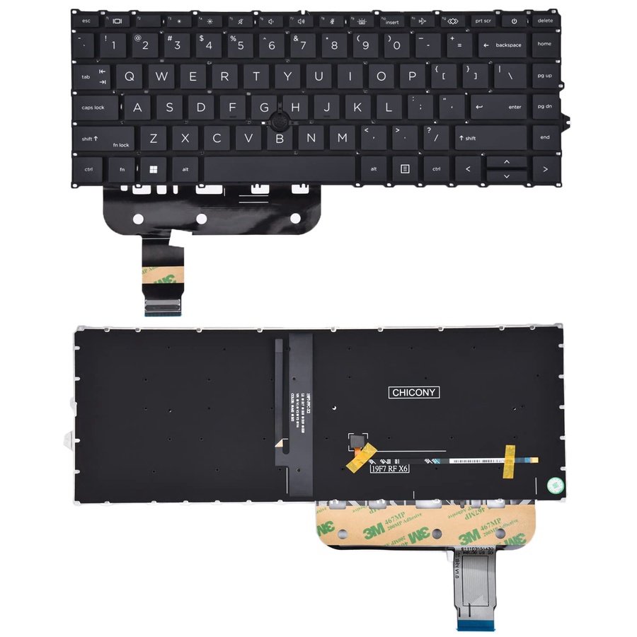 HP laptop Keyboard for HP EliteBook 840 G7 840 G8 & EliteBook 845 G7 845 G8, EliteBook 745 G7 745 G8, ZBook Firefly 14 G7 G8 Series Laptop, EliteBook 840 G7 G8 Keyboard with Backlit US Layout