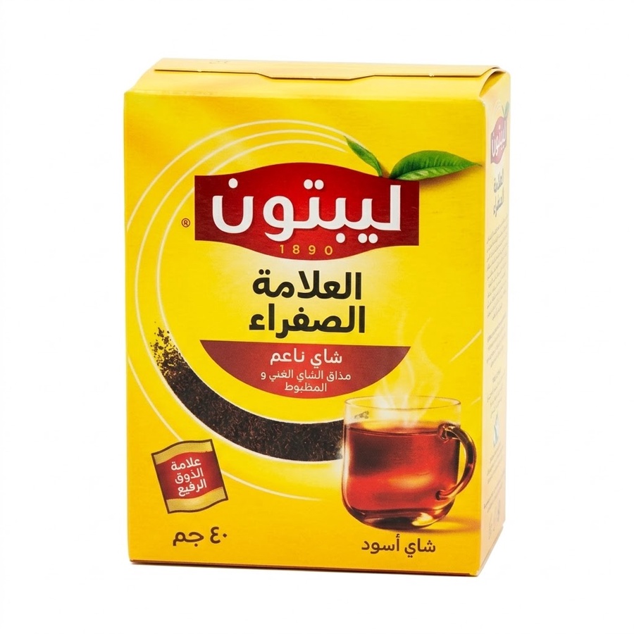 ليبتون شاي اسود العلامة الصفراء -40 جم