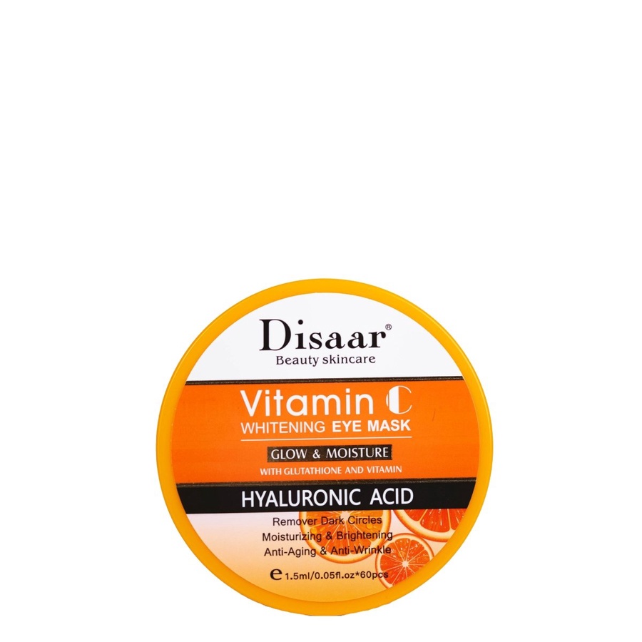 Disaar Vitamin C Eye Care Routine Bundle (Eye Cream + Eye Mask 60 pcs)