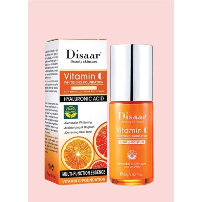 Disaar Vitamin C Hyaluronic Acid Whitening Foundation 45g