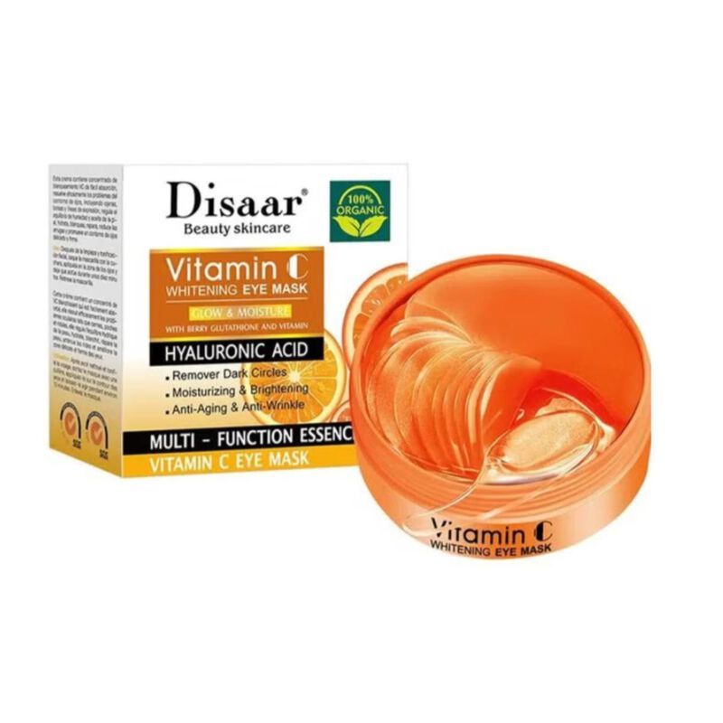 Disaar Vitamin C Eye Care Routine Bundle (Eye Cream + Eye Mask 60 pcs)