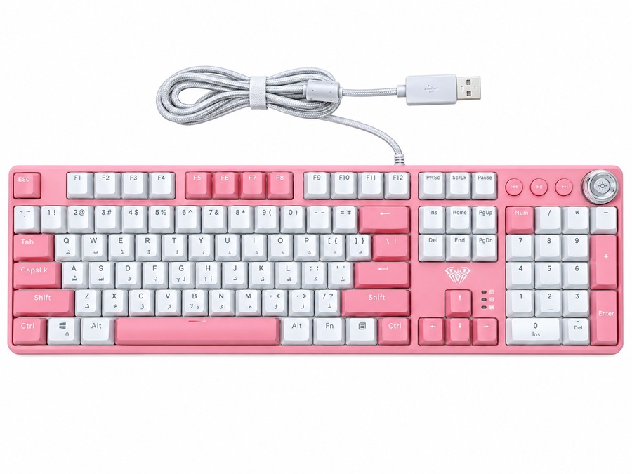 AULA F- 2058 Mechanical Gaming Keyboard with Removable Magnetic Wrist Rest