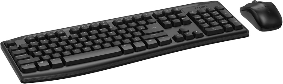 Rapoo X1800 Pro Wireless Keyboard and Mouse Combo - Black