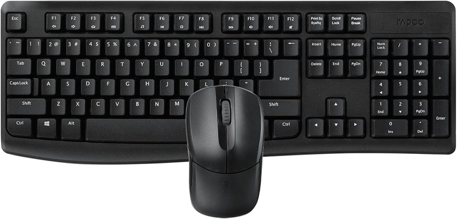 Rapoo X1800 Pro Wireless Keyboard and Mouse Combo - Black