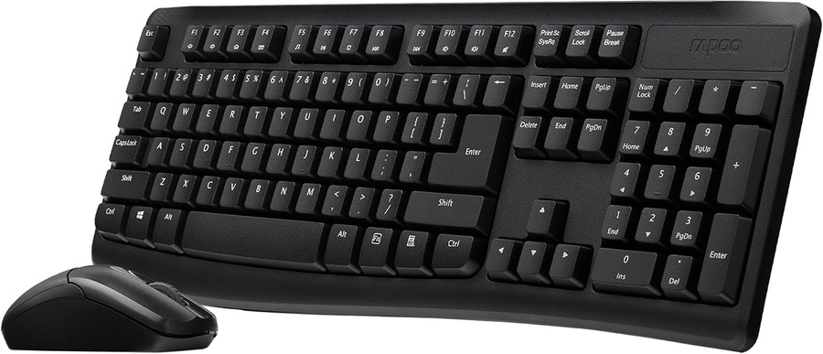 Rapoo X1800 Pro Wireless Keyboard and Mouse Combo - Black
