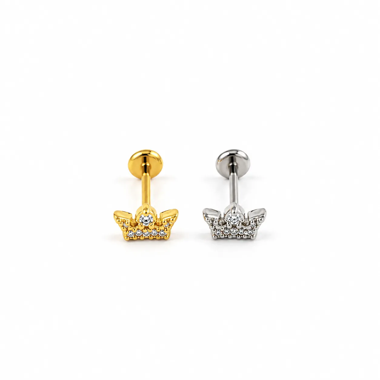 Gold Crown Dots -Flatback