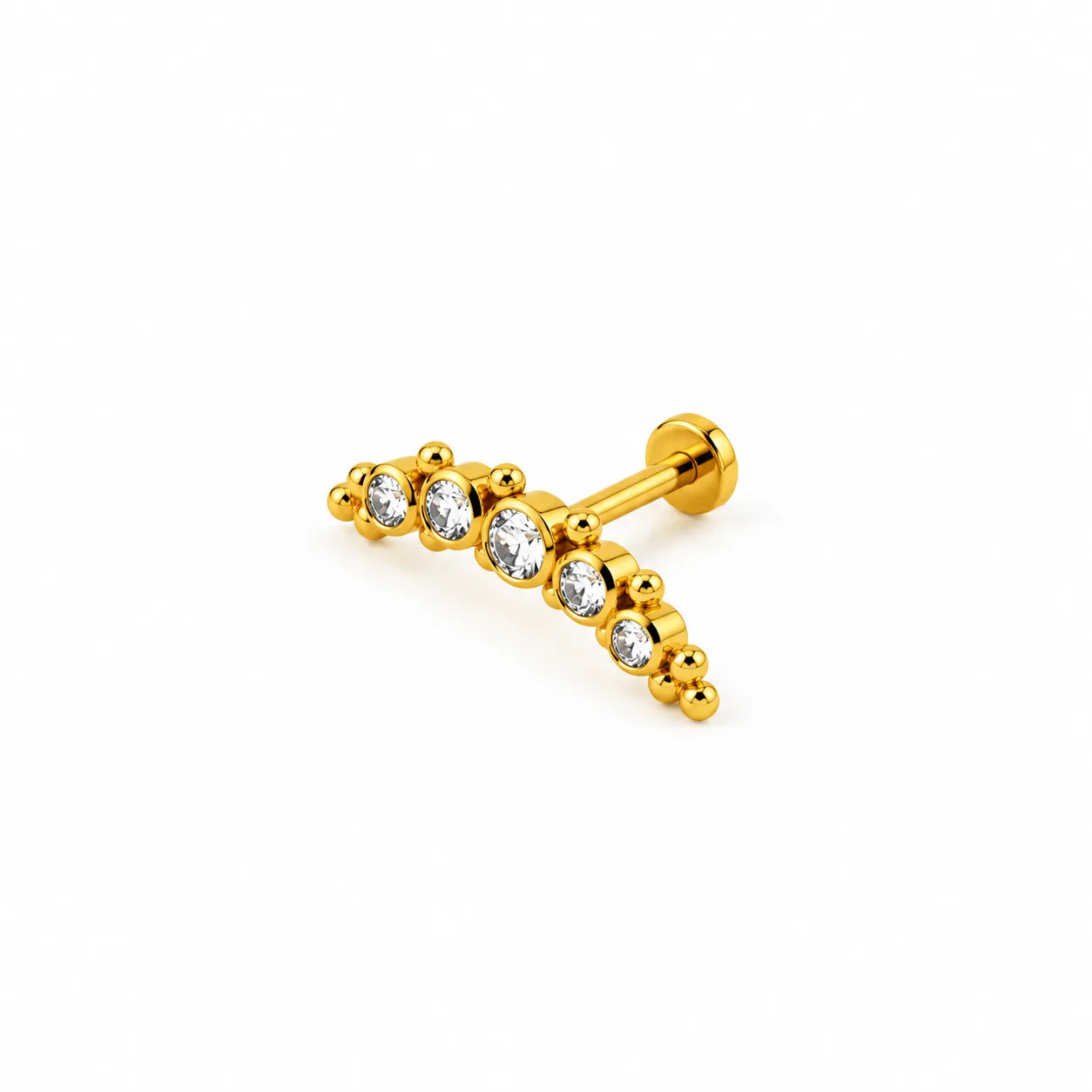 Gold Royal Arc-Flat back