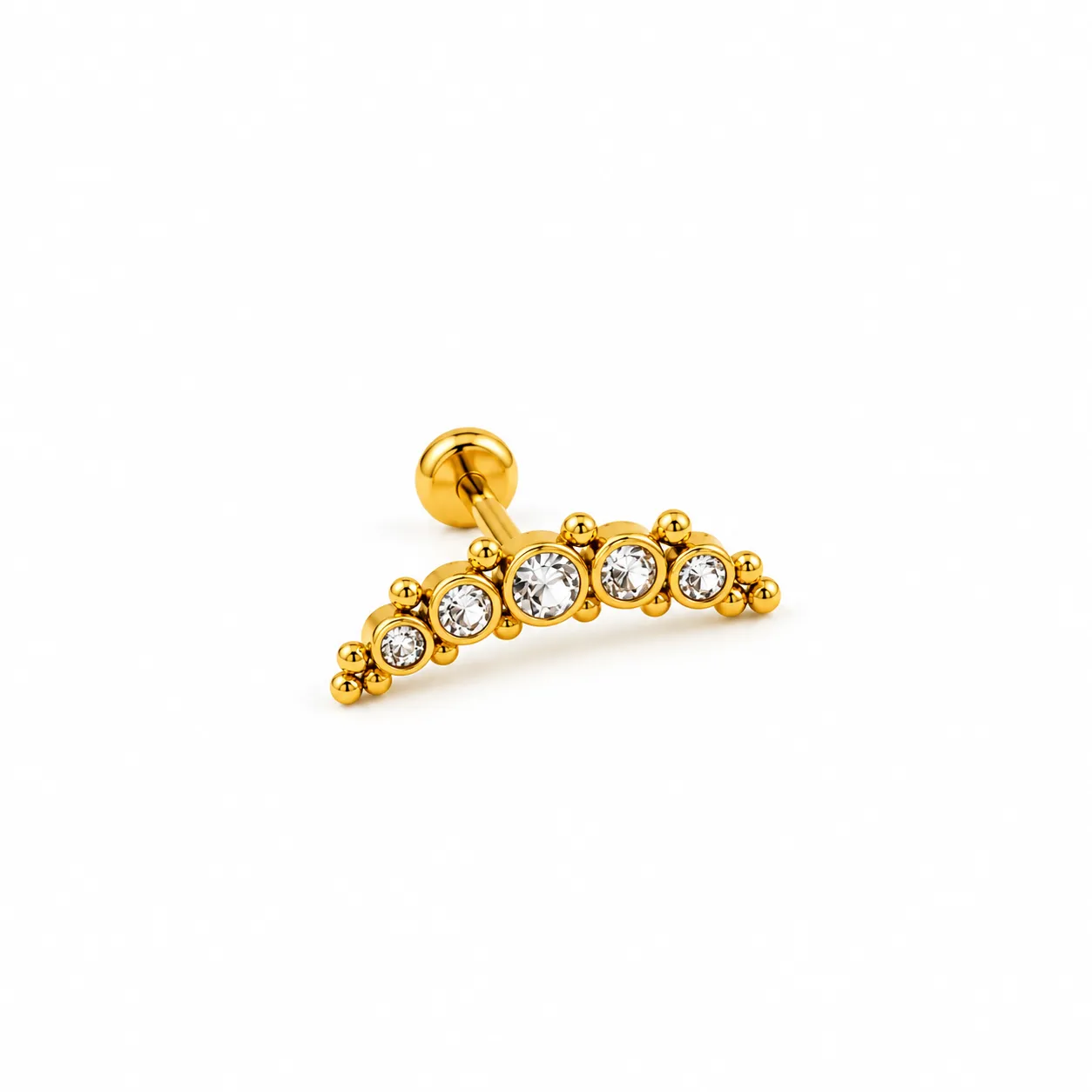 Gold Royal Arc-Flat back