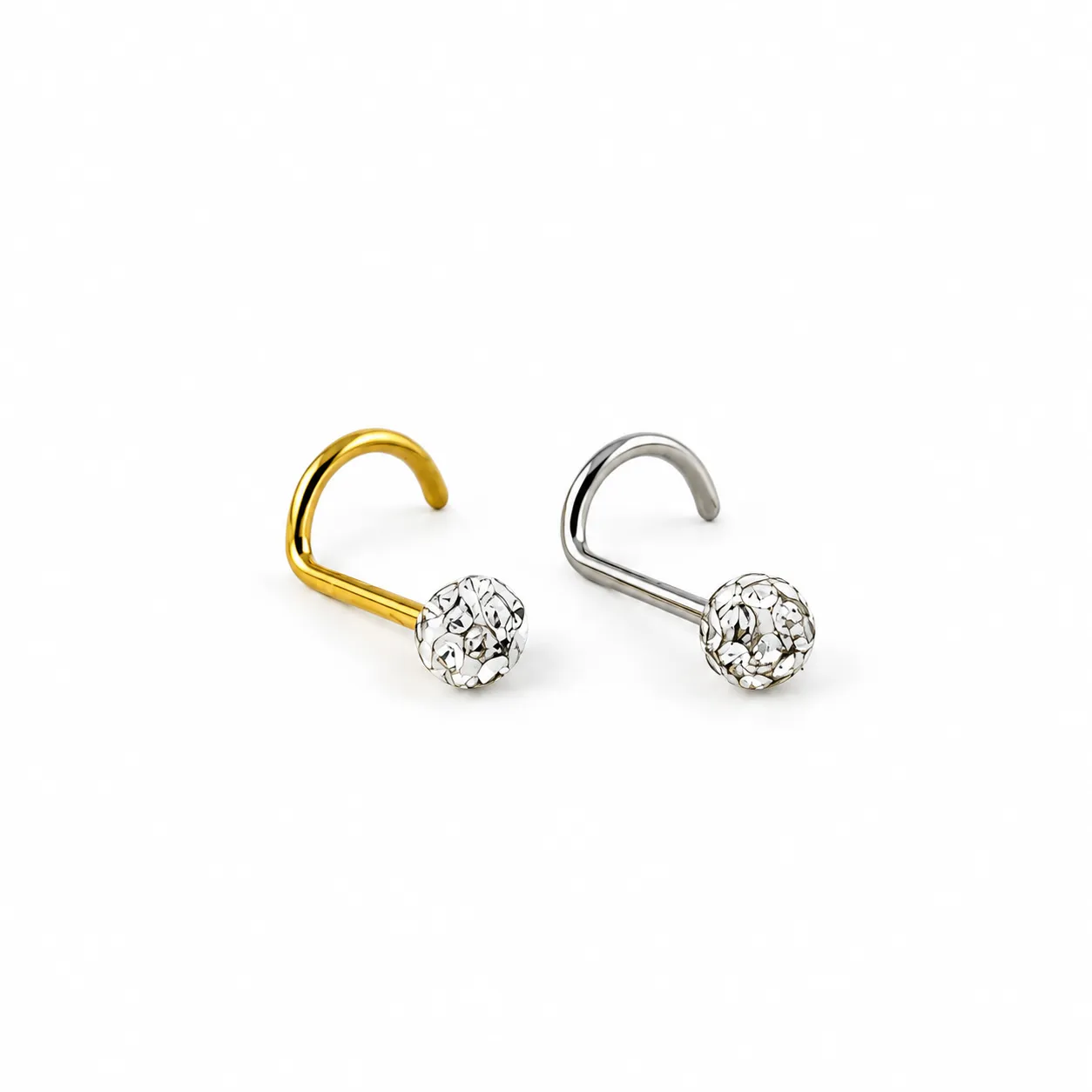 U-Shape crystal stones-Gold