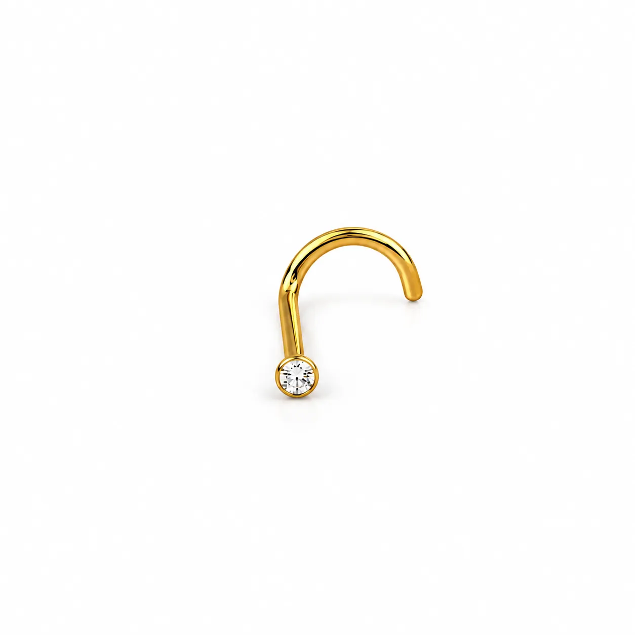 U-Shape zirconia Dot-Gold