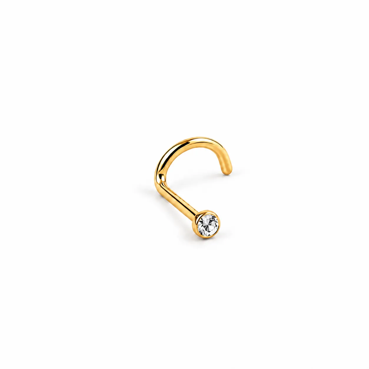 U-Shape zirconia Dot-Gold