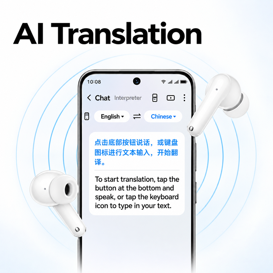 سماعات HONOR Earbuds X10 Lite بعزل ضوضاء ANC حتى 42dB وبطارية 45 ساعة