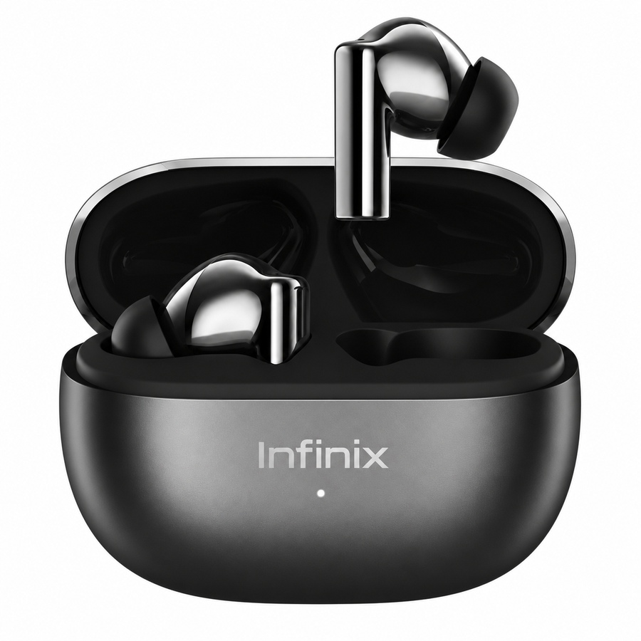 سماعات Infinix XBuds N5 XE38 بعزل ضوضاء ANC حتى 45dB وبطارية 40 ساعة  - ضمان 12 شهر